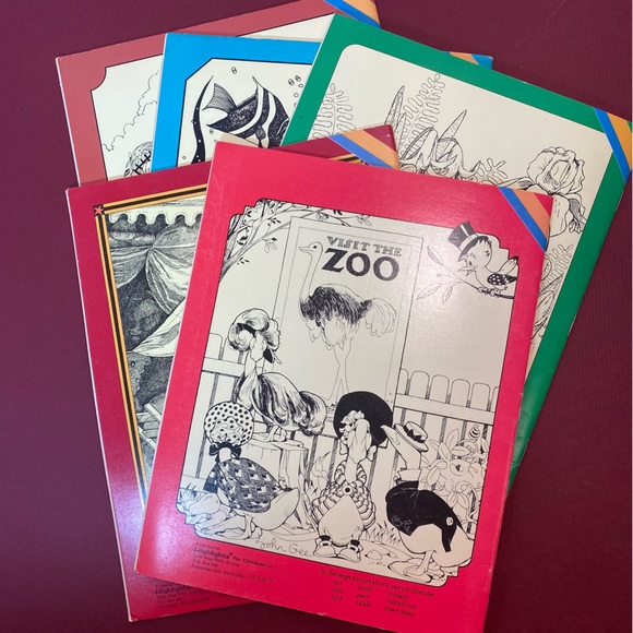 Vintage 1981 Highlights Hidden Pictures Series Lot of 5 Activity Books - Picture 2 of 7
